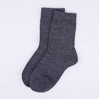 07742308-40 Носки термо детские серия "Шерсть" серый р.35-38