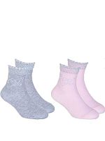 Носки,Цвет: розовый/серый, артикул: BKGAS06-Z0 р. 29-31