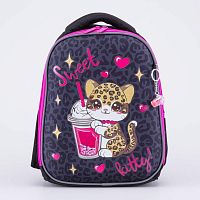 02804380-40 Рюкзак школьный чер-роз (11+) выс. 35 см
