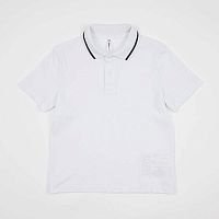 07701007-60 Рубашка поло с коротким рукавом белый р.146