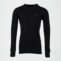 07702059-40 Лонгслив для мальчика серия "ШЕРСТЬ" черный р.164