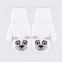 07721251-40 Варежки детские двухслойные цветной. 2-3 года