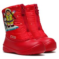 Сапожки детские, мод.566/01 (девочка и хаски/красный, Асс 1 (21/2,22/2,23/2,24/2,25/2,26/2), 12 пар)