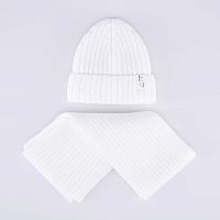 07804009-41 Шапка с аксессуаром св.бежевый 56-58