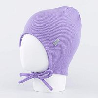 07811651-40 Шапка детская с завязками фиолетовый 48-50