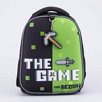 02704376-40/1 Рюкзак школьный чер-зел (11+) выс. 35 см