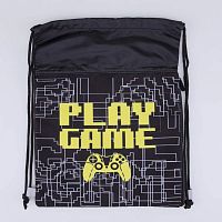 02708232-40 Мешок для обуви чер-жел выс.45 см