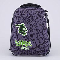 02704380-40 Рюкзак школьный сер-зел (11+) выс. 37 см