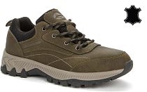 148153/04-02 хаки натуральная кожа (нубук) Полипротект (PPL)/текстиль мужские полуботинки (О-З 2025)