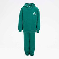 07764074-40 Комплект одежды для мальчиков (джемпер "худи", брюки) зеленый р.164