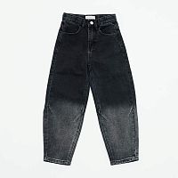 07773007-40 Джинсы для мальчика Balloon Fit с градиентом чер-сер р.158