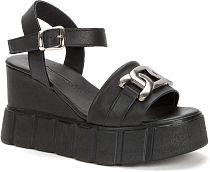 827525/06-04 черный нат.кожа женские туфли открытые (В-Л 2022)