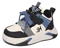 Детские полуботинки, застёжка-велькро/шнурки