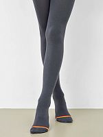 07832524-40 Колготки термо детские т.серый р.128-134