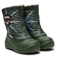 Сапожки детские, мод.566/01 (як на оликовом/оливковый, Асс 1 (21/2,22/2,23/2,24/2,25/2,26/2), 12 пар)