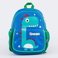 02703230-40 Рюкзак детский син-зел выс.30,5 см.